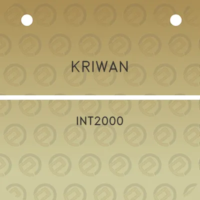 kriwan-int2000