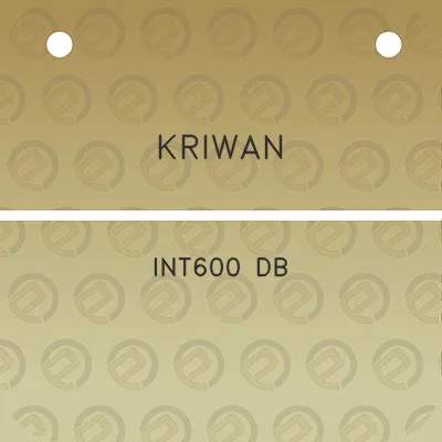 kriwan-int600-db