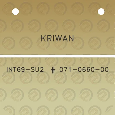 kriwan-int69-su2-071-0660-00