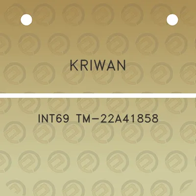 kriwan-int69-tm-22a41858