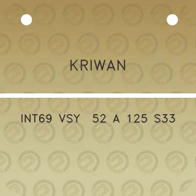 kriwan-int69-vsy-52-a-125-s33