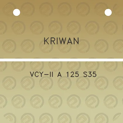 kriwan-vcy-ii-a-125-s35