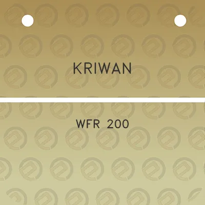 kriwan-wfr-200