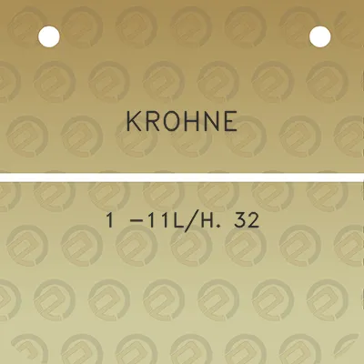 krohne-1-11lh-32