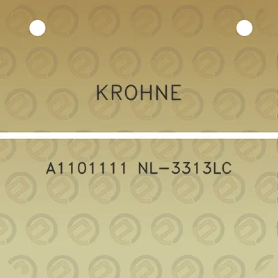 krohne-a1101111-nl-3313lc