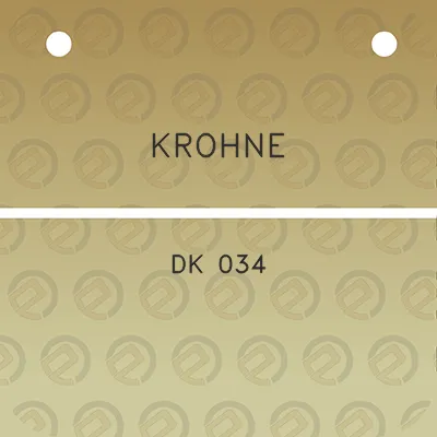 krohne-dk-034