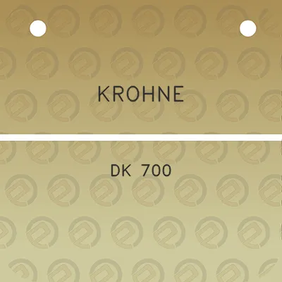 krohne-dk-700