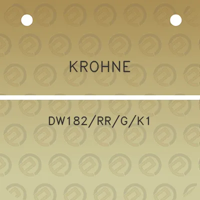 krohne-dw182rrgk1