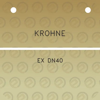 krohne-ex-dn40