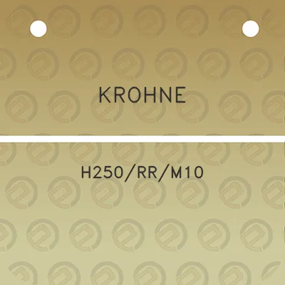 krohne-h250rrm10