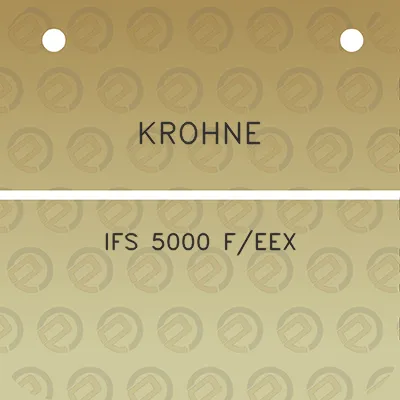 krohne-ifs-5000-feex