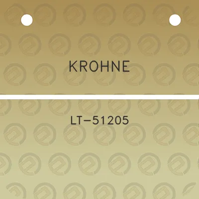 krohne-lt-51205