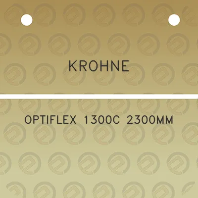 krohne-optiflex-1300c-2300mm