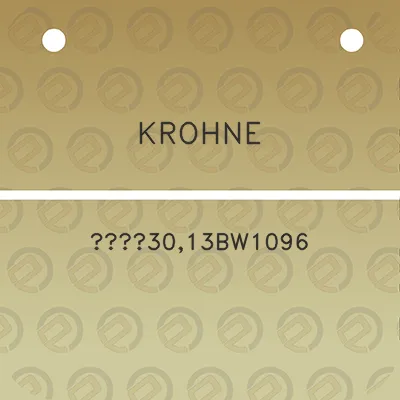 krohne-3013bw1096