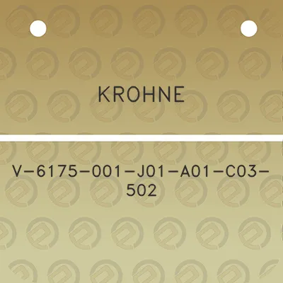 krohne-v-6175-001-j01-a01-c03-502