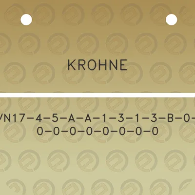 krohne-vn17-4-5-a-a-1-3-1-3-b-0-0-0-0-0-0-0-0-0