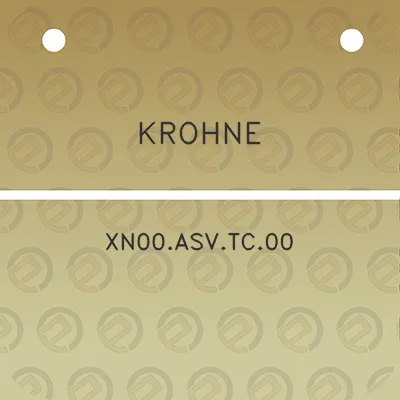 krohne-xn00asvtc00