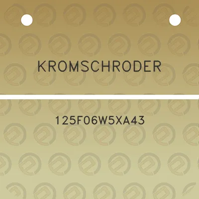 kromschroder-125f06w5xa43