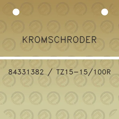 kromschroder-84331382-tz15-15100r