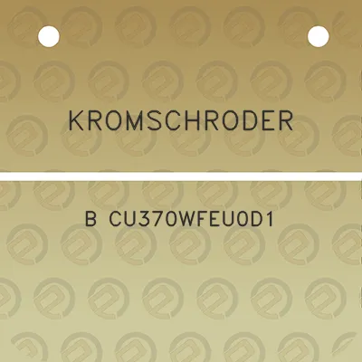 kromschroder-b-cu370wfeu0d1