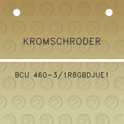 kromschroder-bcu-460-31r8gbdjue1