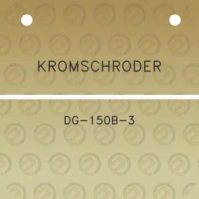 kromschroder-dg-150b-3