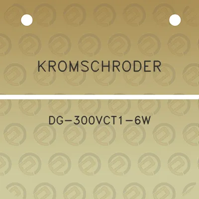 kromschroder-dg-300vct1-6w