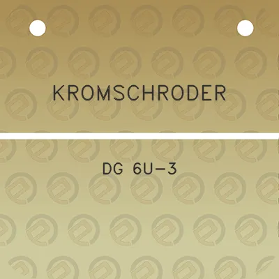 kromschroder-dg-6u-3