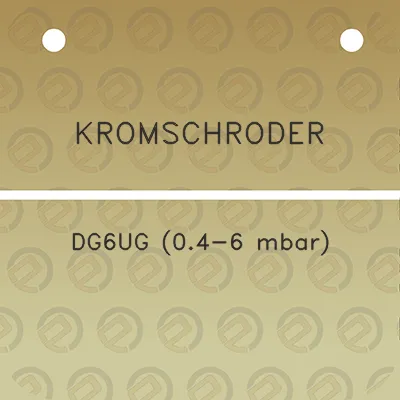 kromschroder-dg6ug-04-6-mbar