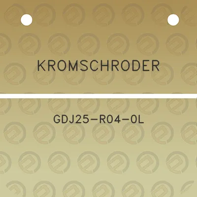 kromschroder-gdj25-r04-0l