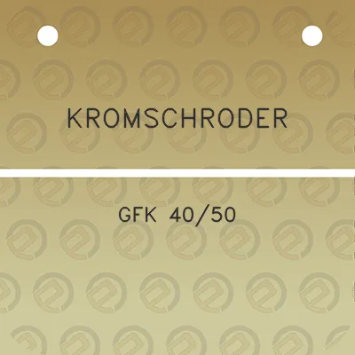 kromschroder-gfk-4050