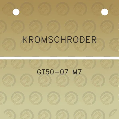 kromschroder-gt50-07-m7