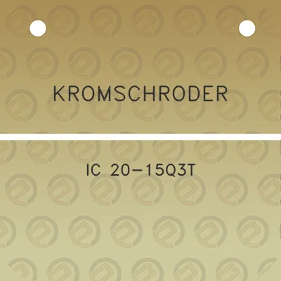 kromschroder-ic-20-15q3t