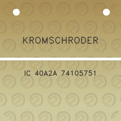 kromschroder-ic-40a2a-74105751