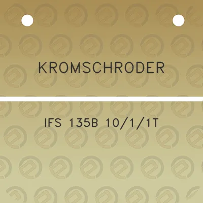 kromschroder-ifs-135b-1011t