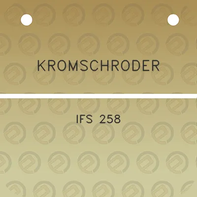 kromschroder-ifs-258