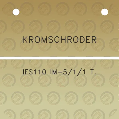 kromschroder-ifs110-im-511-t