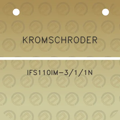 kromschroder-ifs110im-311n