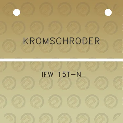 kromschroder-ifw-15t-n