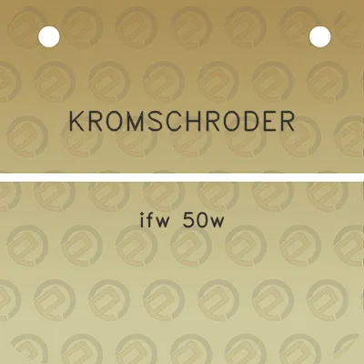 kromschroder-ifw-50w