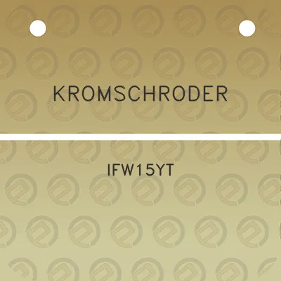 kromschroder-ifw15yt