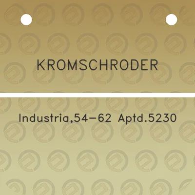 kromschroder-industria54-62-aptd5230