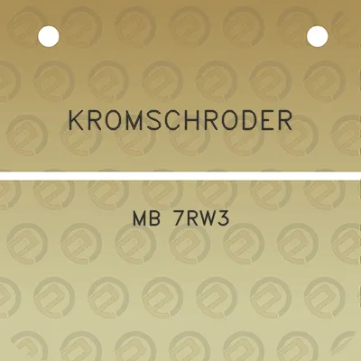 kromschroder-mb-7rw3