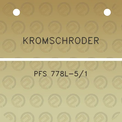 kromschroder-pfs-778l-51