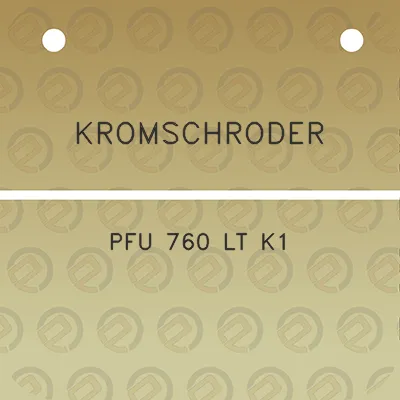 kromschroder-pfu-760-lt-k1