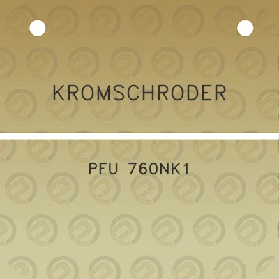 kromschroder-pfu-760nk1