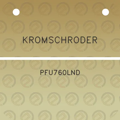 kromschroder-pfu760lnd