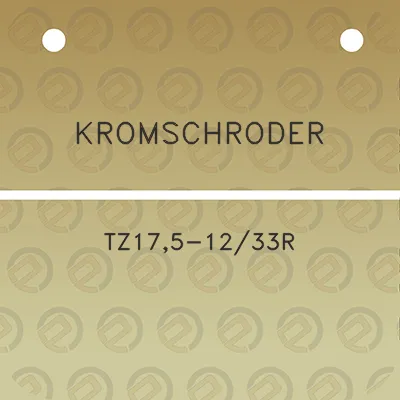 kromschroder-tz175-1233r