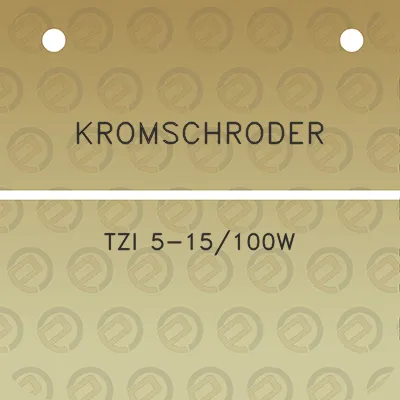 kromschroder-tzi-5-15100w