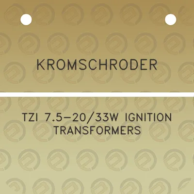 kromschroder-tzi-75-2033w-ignition-transformers